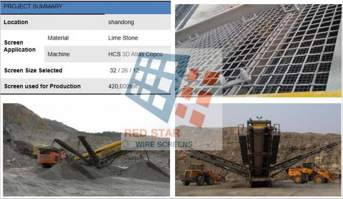 石切り場および総計のためのASTMの振動スクリーンの網 4
